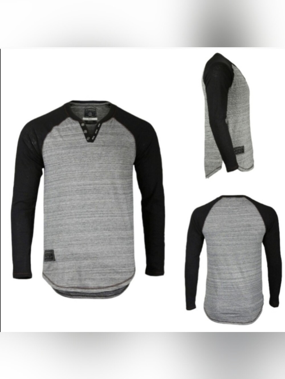 ZIMEGO Long Sleeve Henley Sz XXL